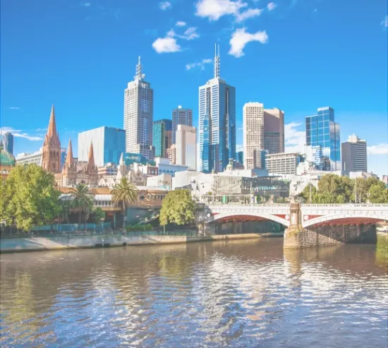 Melbourne River and Skyline